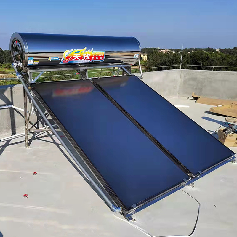 Stainless Steel Solar Water Heater Manufacturer Wholesale Flat Panel Integrated Heat Collector Pressurized Heat Collector Plate Large Capacity Smart