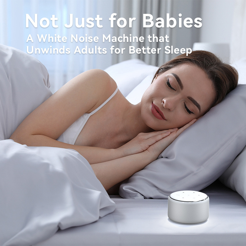 Portable White Noise Sleep Instrument Warm Light Night Light Natural Sound Effect Decompression Sleep Instrument Baby Soothe Improve Sleep