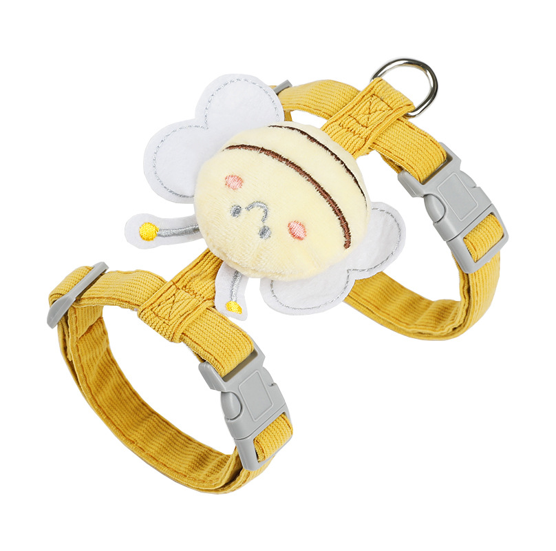 Little Bee Cat Traction Rope I-shaped Anti-break Out Walking Cat Rope Cyber Celebrity Adjustable Chest Strap Cat Rope