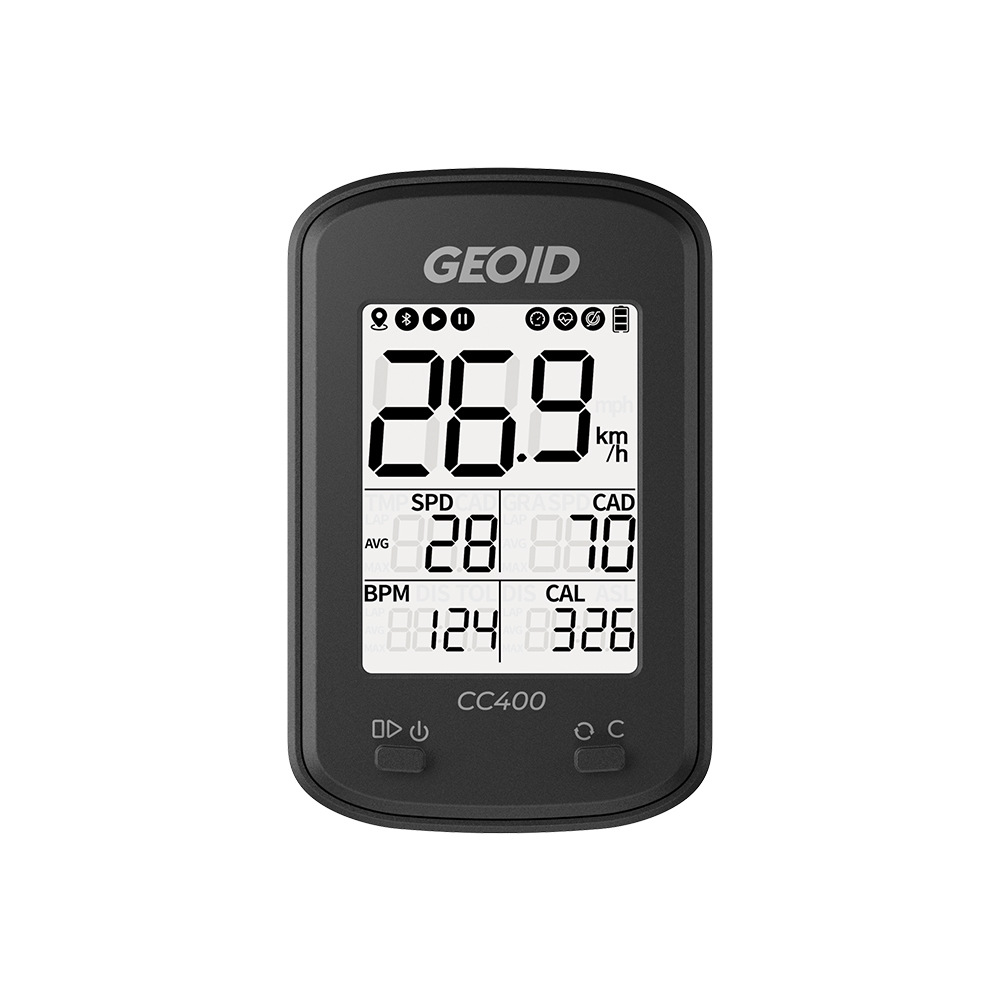 Geoid Cc400 Bicycle Cycling Computer Gps Speed Monitoring Mileage Heart Rate Cadence Waterproof and Durable