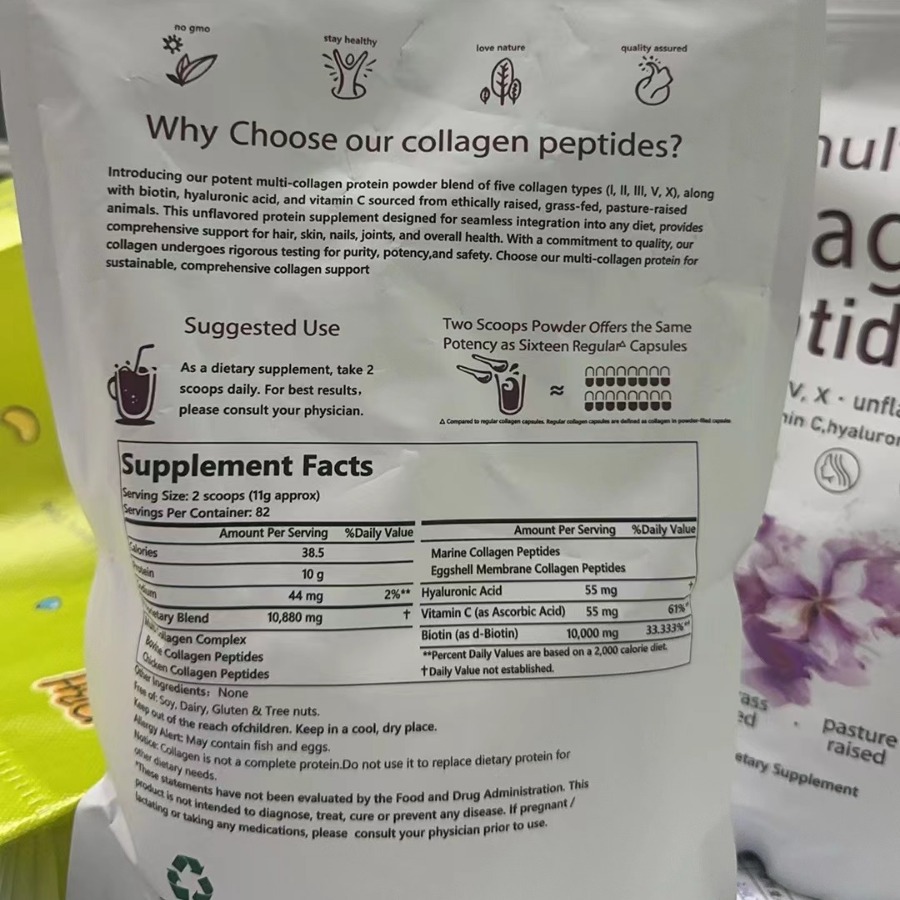 TK Hot Selling Multi Collagen Peptides Powder Collagen Peptide Powder Foreign Trade Cross-border Supply