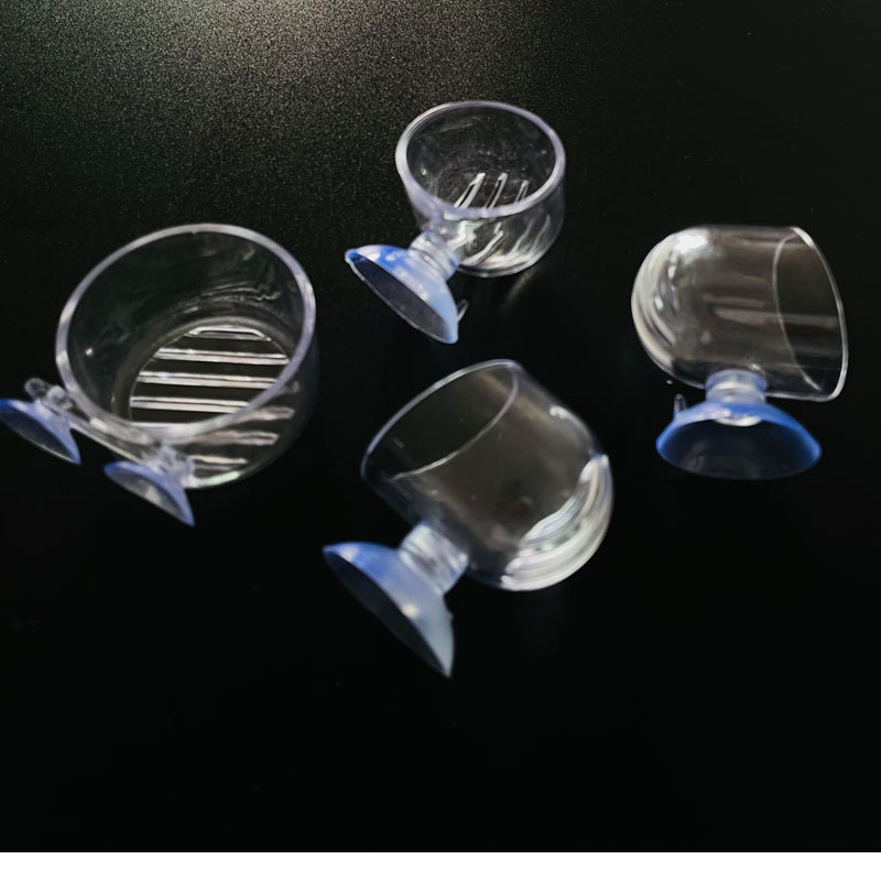 Transparent Bloodworm Cup, Red Worm Cup, Plexiglass Feeder, Aquatic Plant Cup, Air Cup, Moss Cup, Brine Shrimp