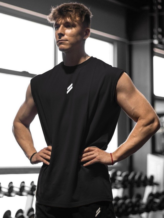 Crazy muscle cross-border men's quick-drying vest bird's eye breathable basketball fitness sports leisure summer Europe and the United States cross-border