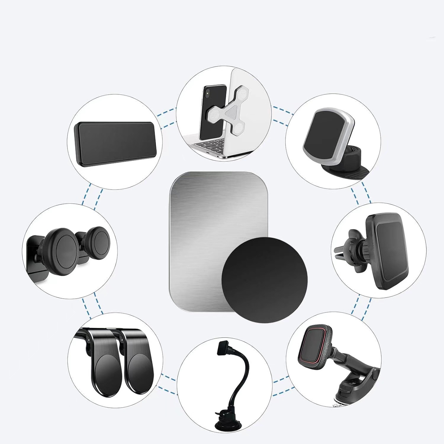 Magnetic Film Cool Death Lamp Night Light Fixed Magnetic Iron Film Mobile Phone Bracket Magnetic Sticker Car Stainless Steel Iron Sheet