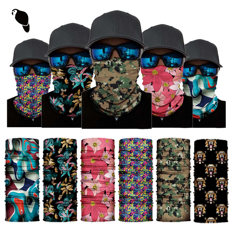 Pattern Series Spot Magic Headscarf Multifunctional Seamless Headscarf Cross-Border Printed Neck Scarf Mask Outdoor Cycling