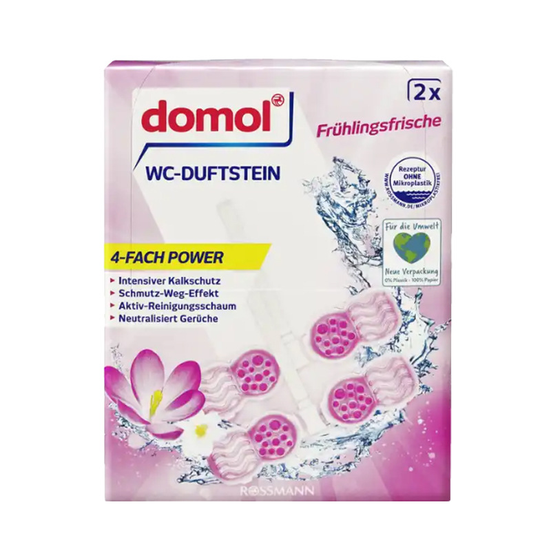 German Domol Toilet Hanging Ball Toilet Hanging Cleaner Toilet Flushing Incense Stone 2 Hanging 96g Wholesale