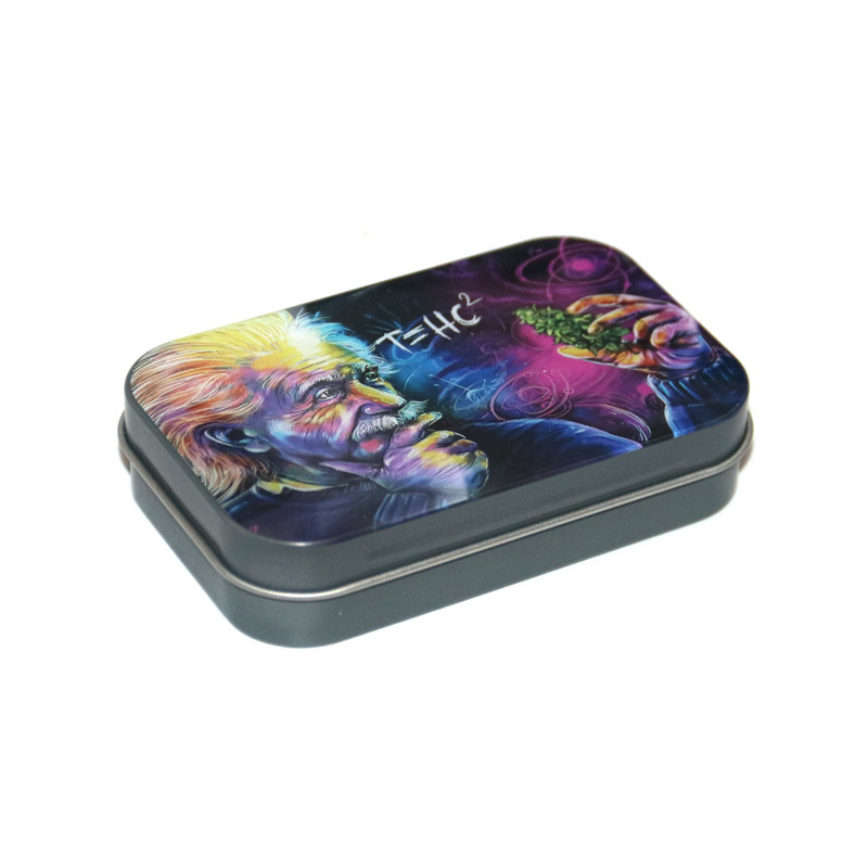 New Style Personalized Tinplate Flip Tobacco Box 20 Pack Cigarette Case Hand-rolled Tobacco Box Men's Portable Smoking Accessories