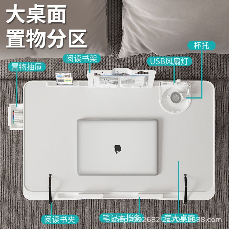 Folding Bed Small Table Computer Table Student Dormitory Upper Bunk Study Table Home Bedroom Bay Window Lazy Person Desk