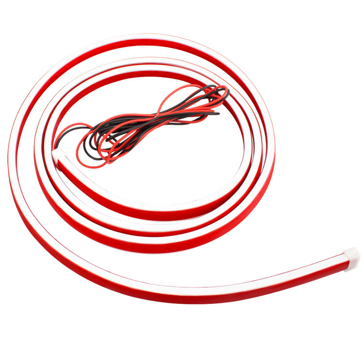 Car Start Scanning Welcome Dynamic Through-Type Daytime Running Hood Hood Decorative Light Mid-Grid Led Modified Light