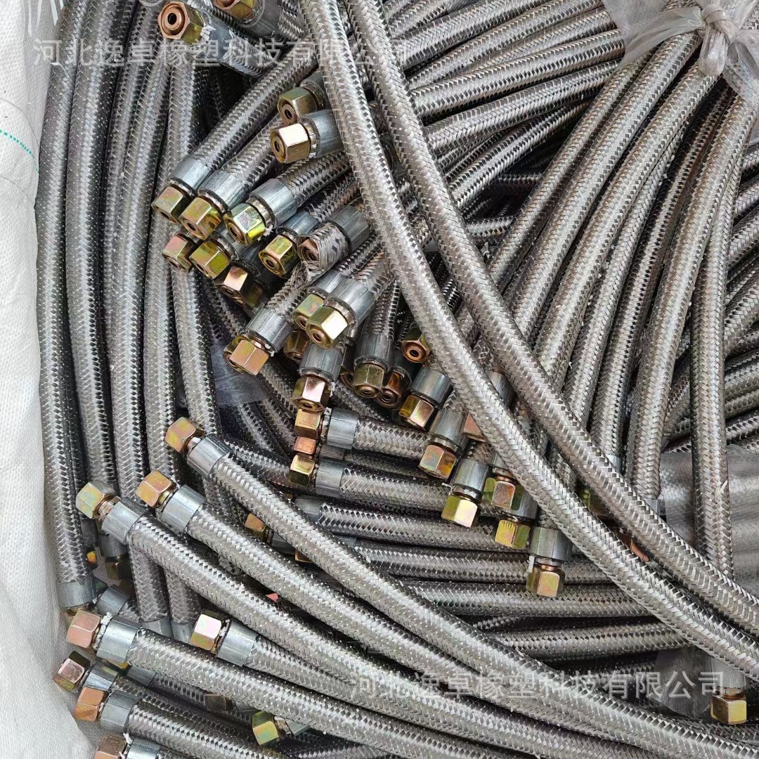 Ptfe Pipe, High Temperature and Corrosion Resistant 304 Stainless Steel Wire and Cotton Thread Braided Pipe, Metal Corrugated Pipe