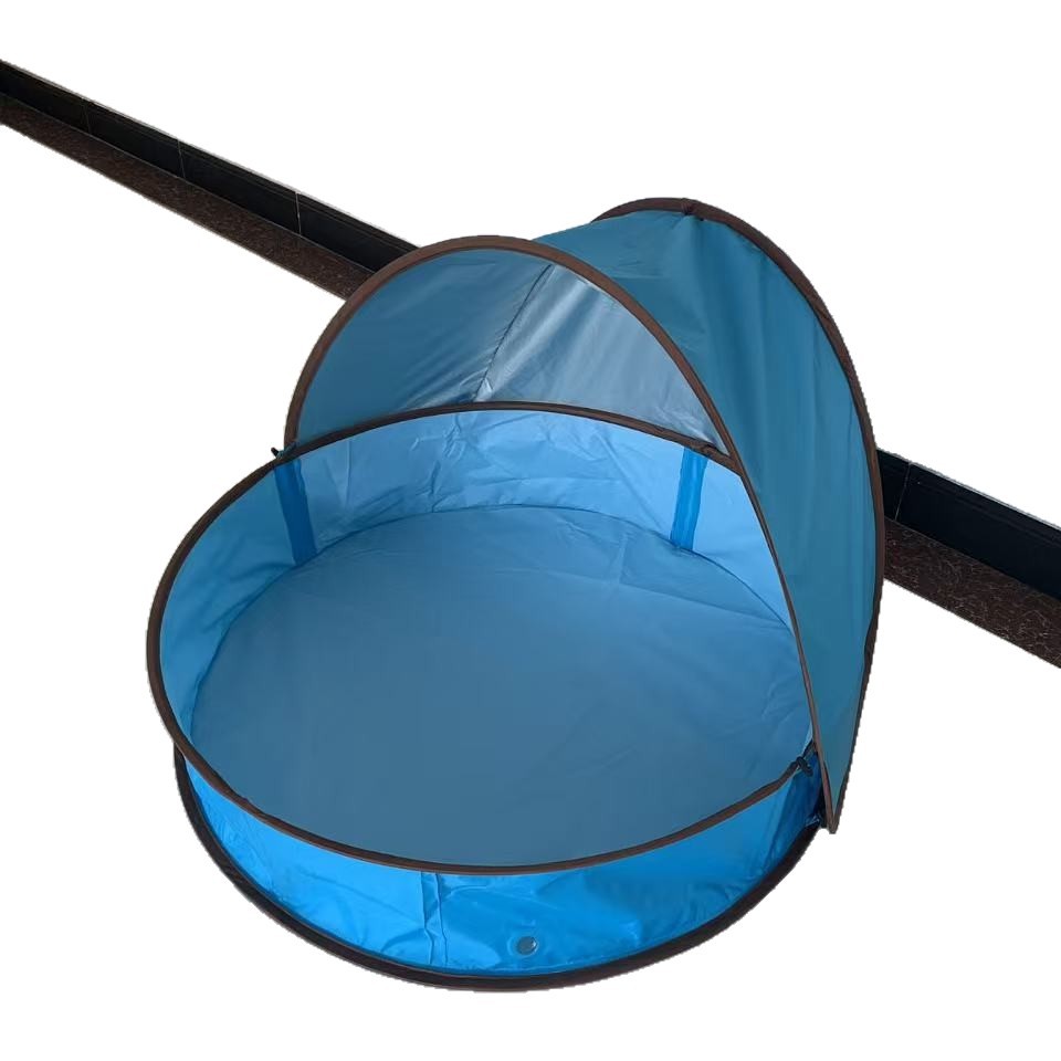 Children's Bath Toys Folding Water Bucket Beach Play Water Sunshade Tent Quick-Open Inflatable Bath Bucket