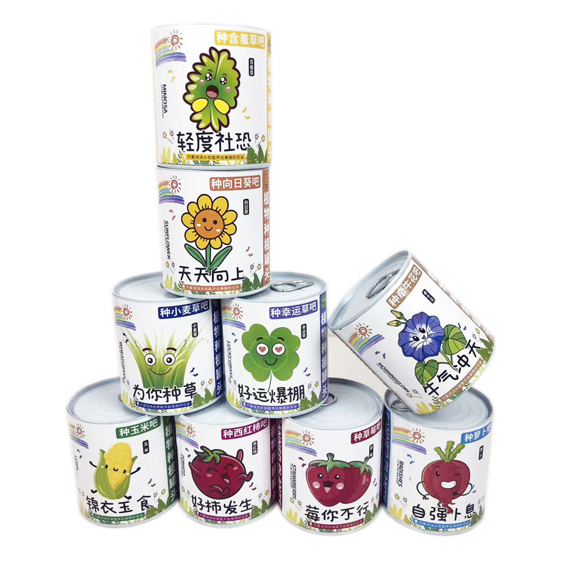 Children Plant Small Potted Plants, Blind Box Mini Flower Farmer Kindergarten, Primary School Students Gift Plant Growth Observation and Germination