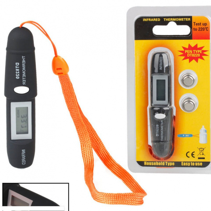 Кросс-бордерный электронный инфракрасный термометр портативный цифровой термометр мини карманный термометр ручка Dt8220