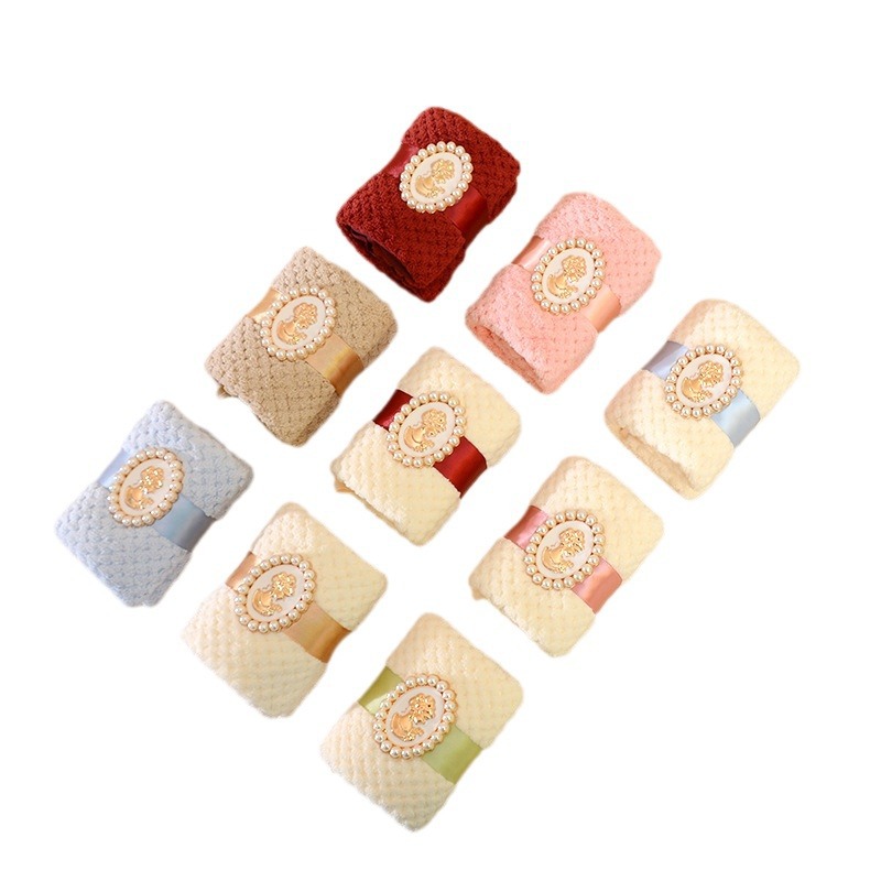 Wedding and Wedding Festive Shop Accompanying Ceremony with Coral Fleece Baroque Towel Multicolor Optional Gift Gifts