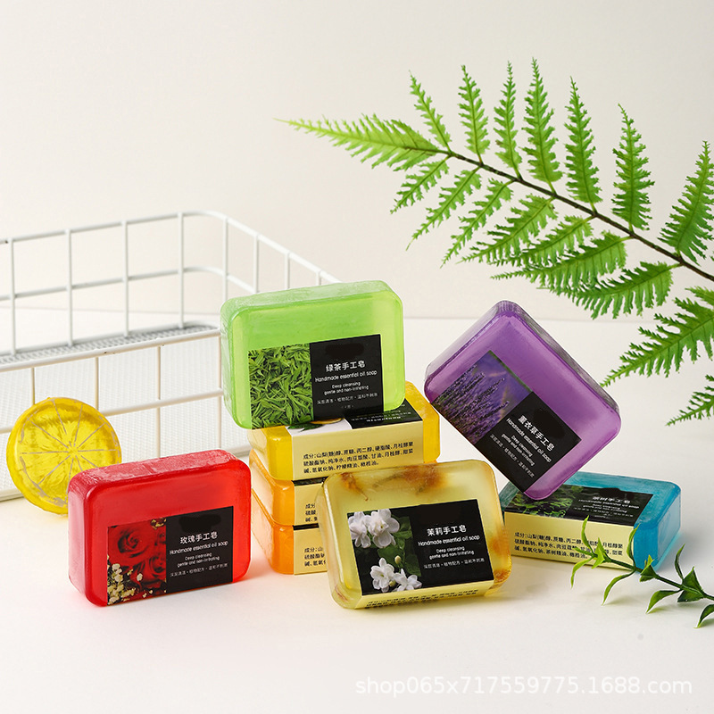 Floral Plant Essential Oil Soap Face Wash Hand Soap Bath Clean Lasting Rose Moisturizing Soap Wholesale