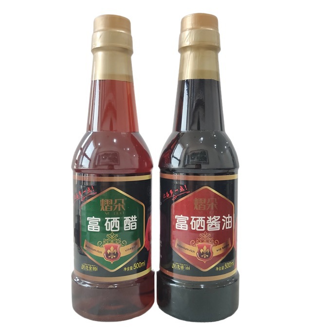 Factory Sales Yiduo 500ml Selenium-Rich Soy Sauce, Natto Red Yeast Rice, Sea Buckthorn Vinegar, Selenium-Rich Vinegar, Conference Gifts, Healthy Vinegar