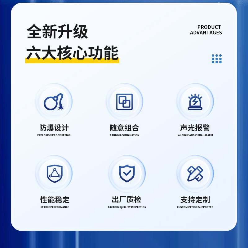 Industrial Fixed Hydrogen Sulfide Gas Detector Toxic and Harmful Limited Space Hydrogen Chloride Gas Detector