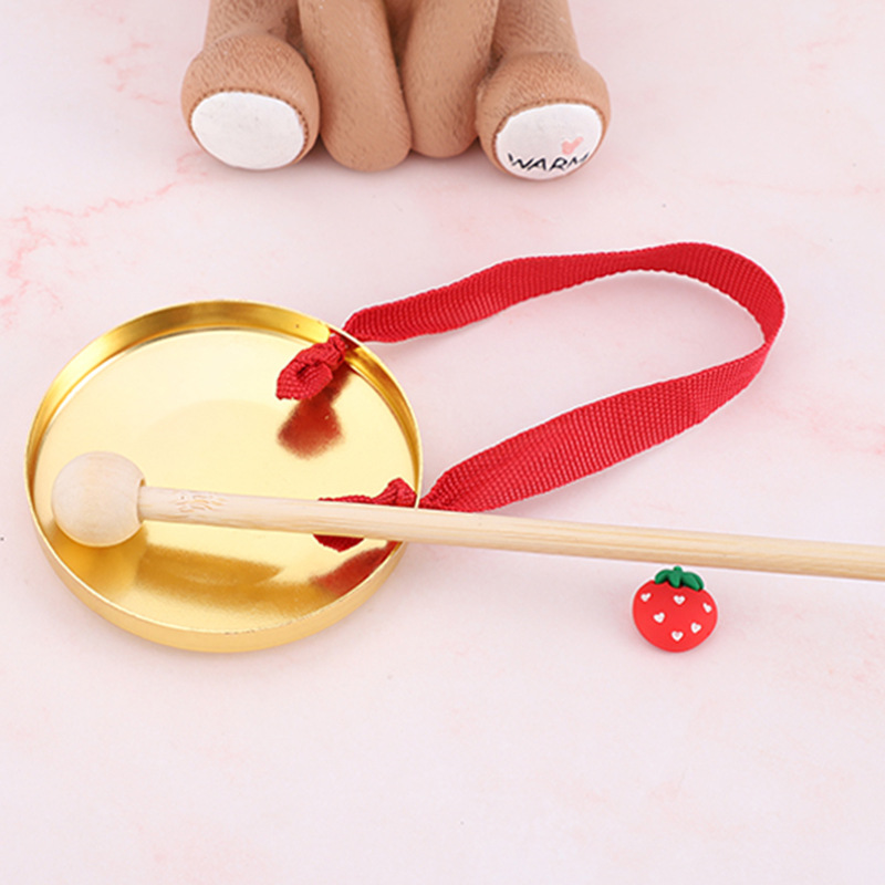 Factory Direct Supply Gong Musical Instruments Three Sentences and a Half Props Children Adult Gong Drum Gong Hammer Opening Gong Flood Prevention Gong Early Warning Gong