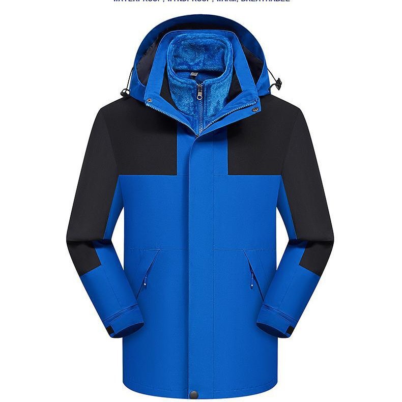 Куртка с флисовой подкладкой и утолщением, трехвальная куртка, печать логотипа на заказ, корпоративная одежда, зимняя рабочая куртка