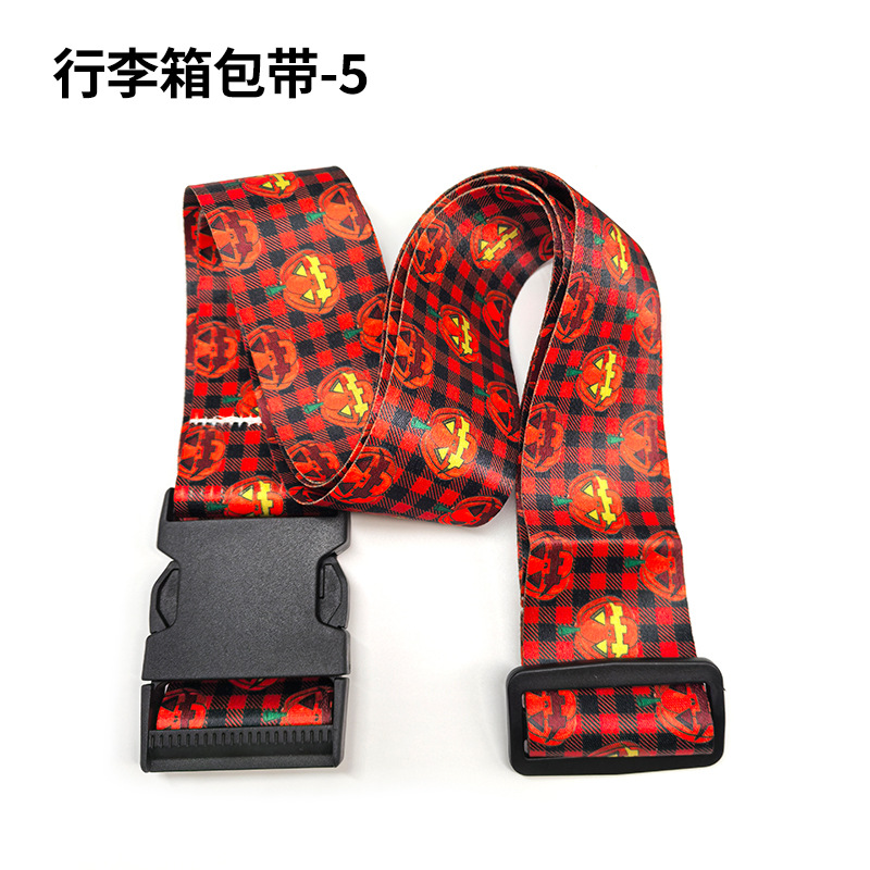 Manufacturer Customized Printed Luggage Strap Travel Code Box Cross Strap Plastic Buckle Strap