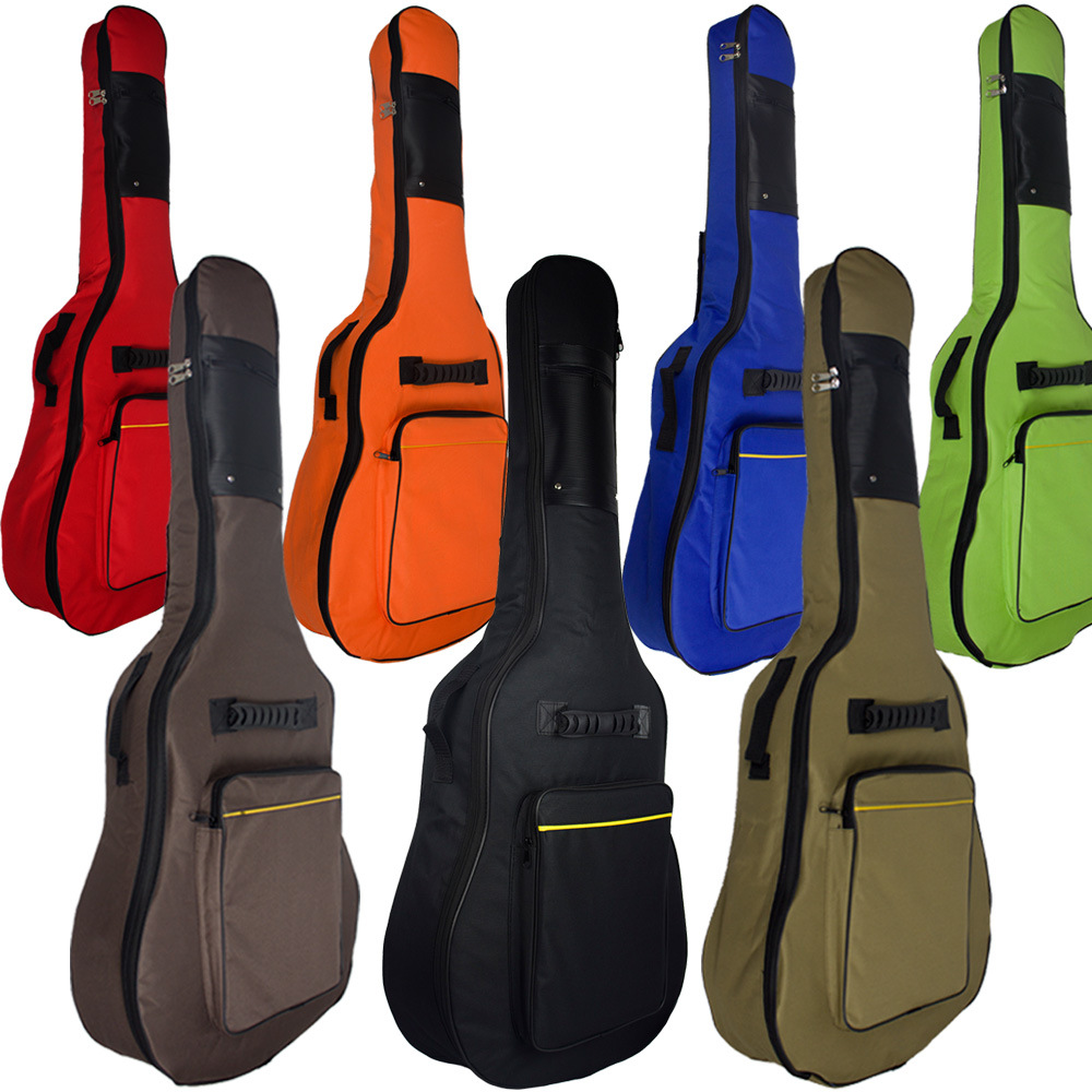 Чехол для гитары 41 дюйм от производителя с хлопком для акустической гитары 40 дюймов, 39 дюймов с утолщенными плечами и возможностью печати логотипа