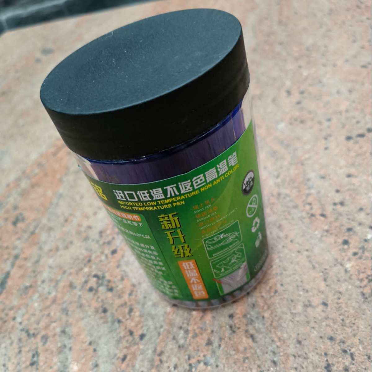 Импортированный низкотемпературный исчезающий маркер для одежды и кожи, не обратимый цвет, высокая температура