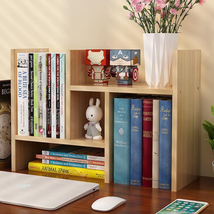 Desktop Small Bookshelf Simple Simple Modern Student Children's Bookcase Desk Office Desk Organize Storage Rack Storage Rack