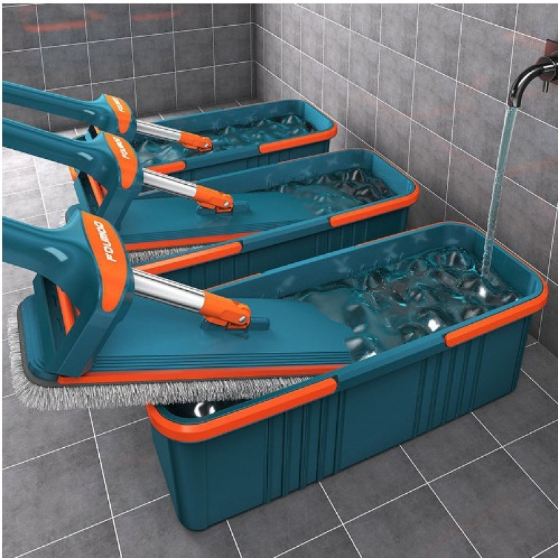 Моп без рук для домашнего использования, ленивый моп, новая модель плоского мопа с ведром