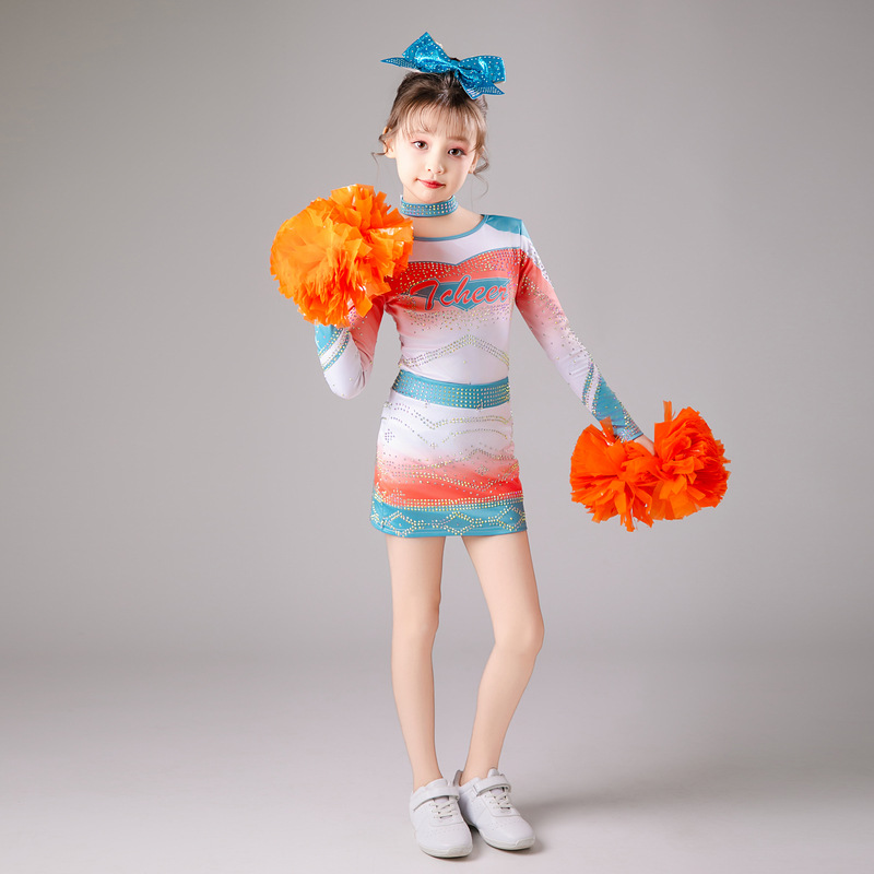 Cheerleading Uniforms for Girls, Cheerleading Dance Competition Uniforms, Sports Meet Aerobics Performance Uniforms, Jazz Dance