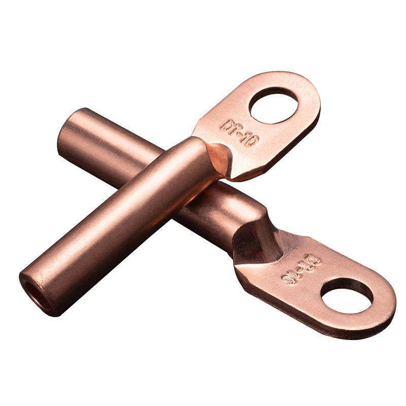 Dt630 Square Tinned Copper Lug Terminal Oil-Filled Aluminum Wire Cold-Pressed Power Cable Lug National Standard