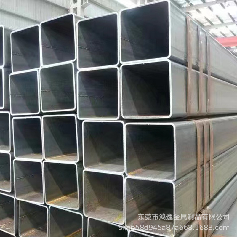 Галванизированная квадратная труба, труба большого диаметра квадратного прямоугольного сечения, квадратная труба Q235B с толстыми стенками, черная квадратная труба, тонкостенная квадратная труба, горячекатаная галванизированная квадратная труба