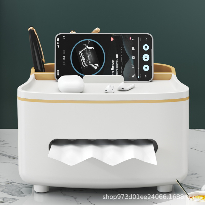 Dining Table Living Room Nordic Storage Multifunctional Wet Tissue Office Tissue Box Multi-functional Household Dining Table