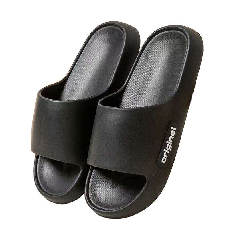 Dropshipping 2025 New Thick-Soled Slippers for Men, Summer Indoor Home Bathroom Couple Slippers for Women