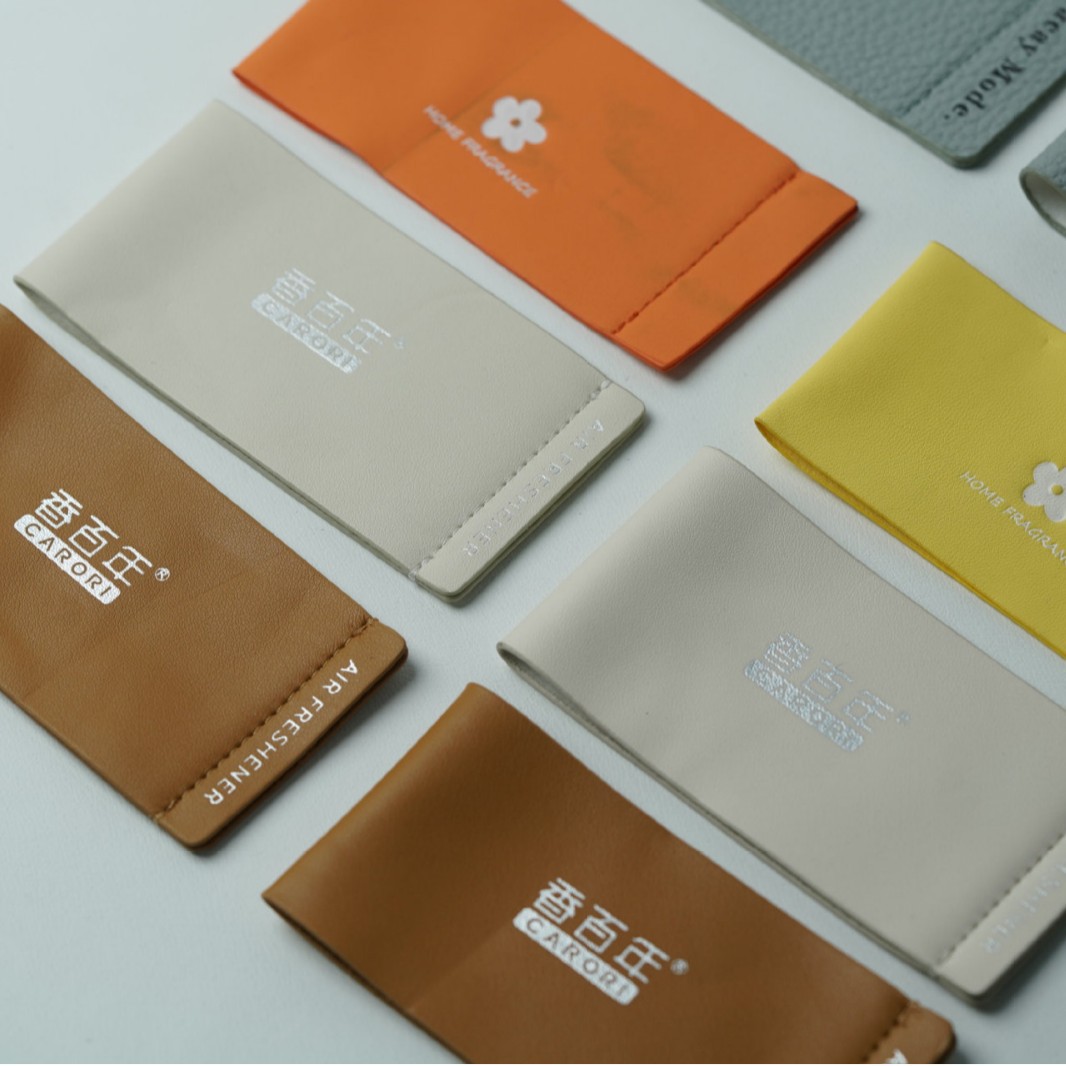 Solid Color Pu Leather Coaster with Logo Printing and Hot-Pressed Round Coaster Office Non-Slip No-Wash Desktop Insulated Leather Coaster