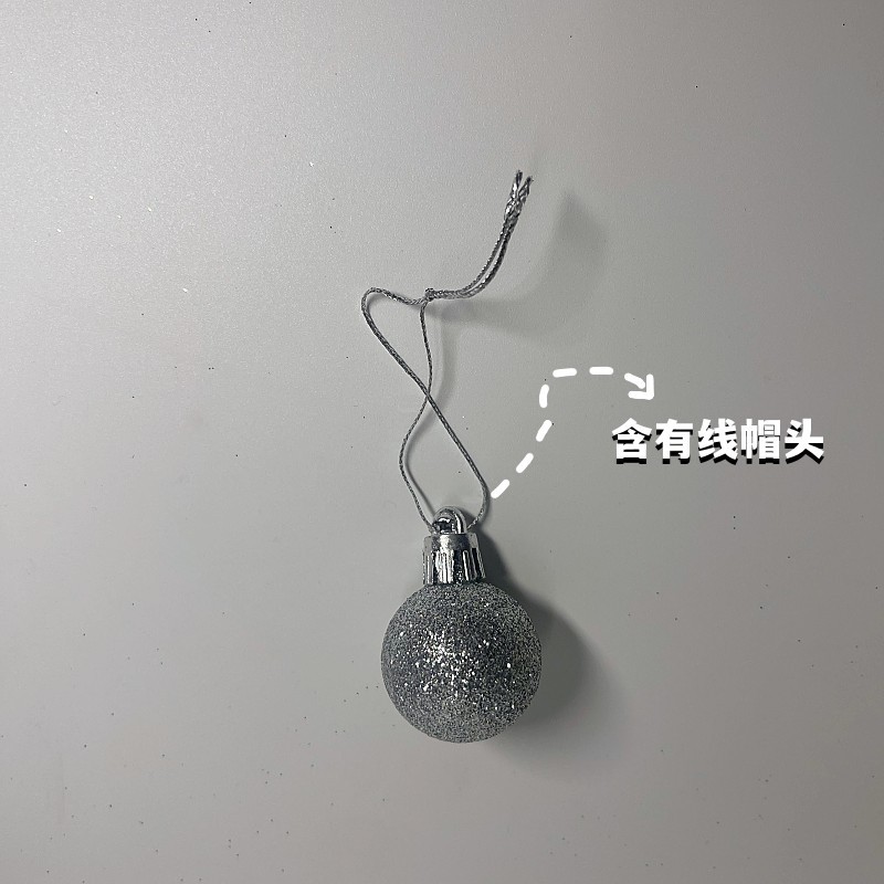 Factory Direct Supply 3/4/5/6/8cm Bulk Glitter Christmas Plastic Decorative Balls Festive Party Seasonal Decoration Balls