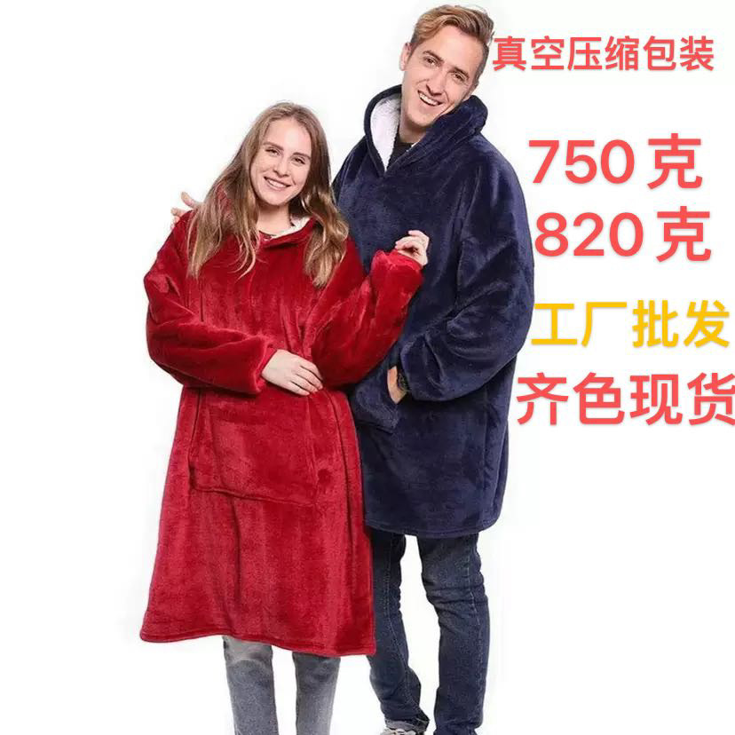 Уютная ночная рубашка с капюшоном, флисовая, для дома и улицы