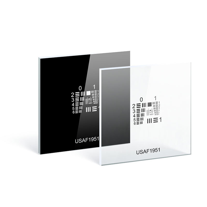 US military standard resolution test board usaf 1951 space limit resolution test card 0-9 groups of positive and negative cards