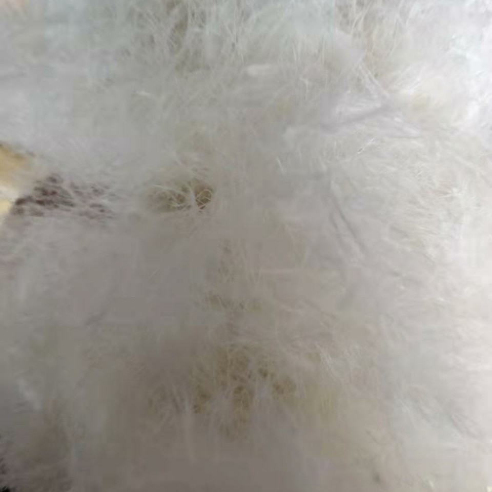 Feather Velvet Silk Manufacturer Direct Sales Fluffy Duck Feather Washed Wool Silk