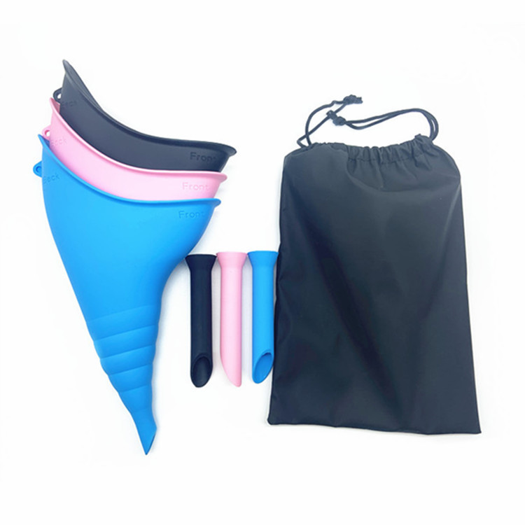 Cross-border Hot Selling Silicone Women Stand-up Urinal Outdoor Urinal Silicone Urinary Artifact Set
