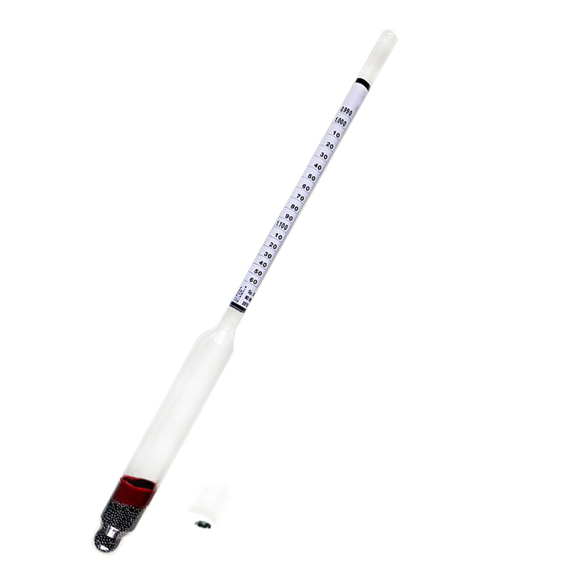 Alcohol meter beer meter density meter 0-35 beer specific gravity meter sugar meter three-in-one scale glass beer meter