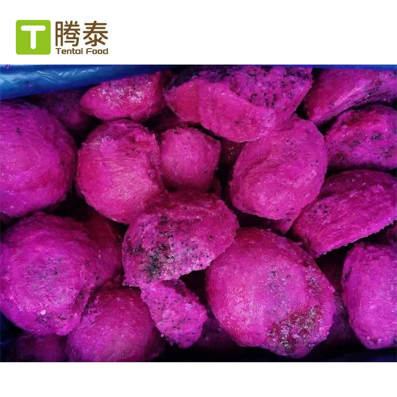 Large Batch of Spot Factory Direct Supply Jindu No. 1 Quick-Frozen Dragon Fruit Frozen Dragon Fruit