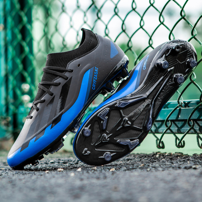 Cross-Border 2025 New Low-Top Football Shoes for Men and Women Outdoor Sports Students Artificial Grass Game Training Shoes Non-Slip