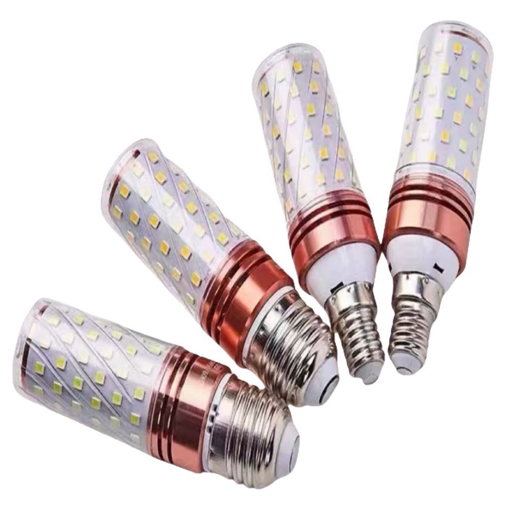 Color led bulb E14E27 white light warm light energy saving corn lamp crystal living room bedroom dining room chandelier light source