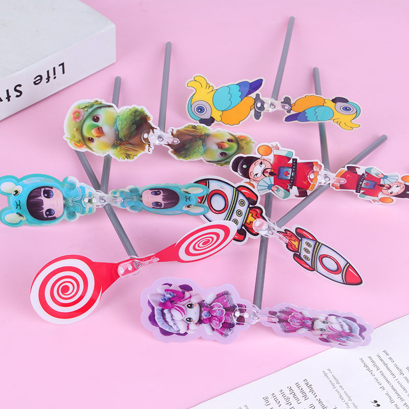 Cute New High-value Fruit Flower Bamboo Dragonfly Children's Hand Rubbing Flying Toy Kindergarten Award Gift