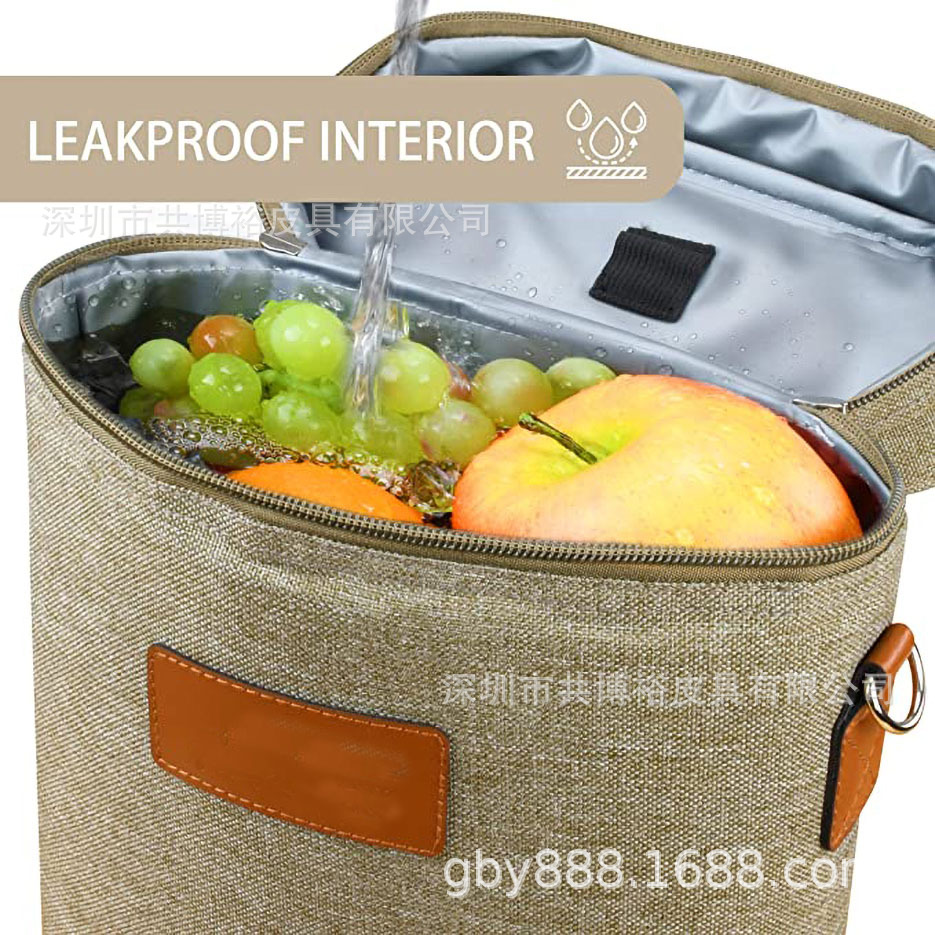 Factory Customized 2-piece red wine cooler bag polyester waterproof insulation bag outdoor picnic shoulder bag red wine bag