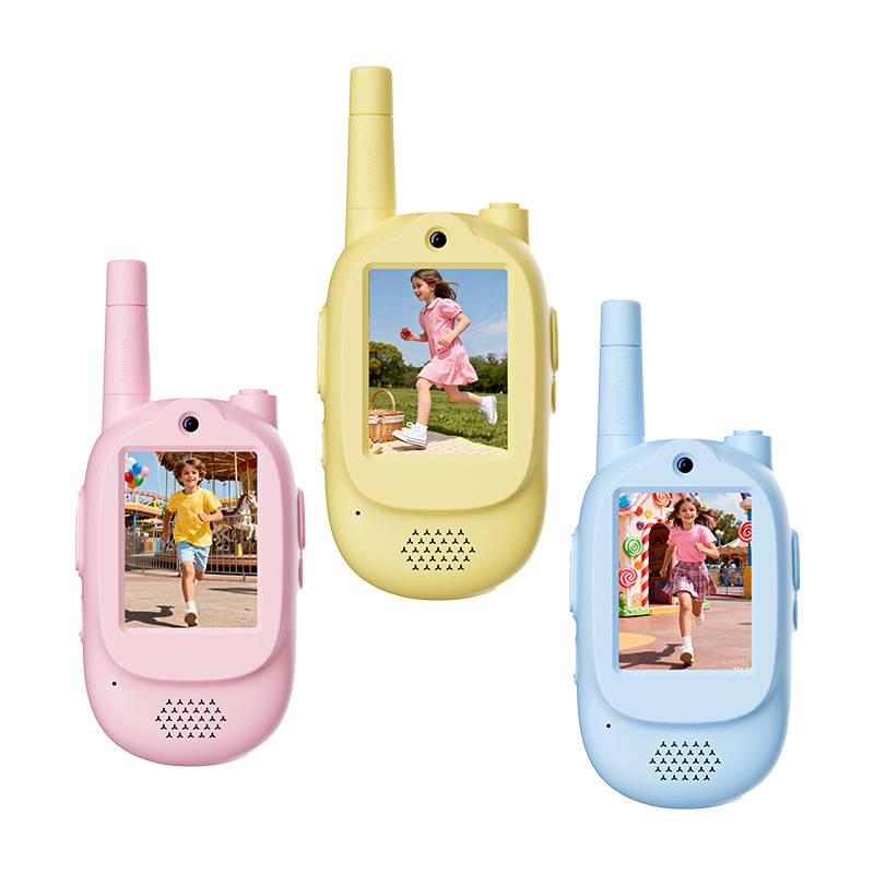 Cross-Border New Children's Walkie-Talkie with Back Clip, 5 Hours of Ultra-Long Battery Life, Outdoor Parent-Child Interactive Video Walkie-Talkie