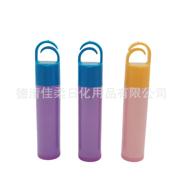 Cross-Border Manufacturers Wholesale and Export English Sunscreen Spf 15 Lipbalm 4.5g Portable Hook Lipstick in Stock Hot-Selling