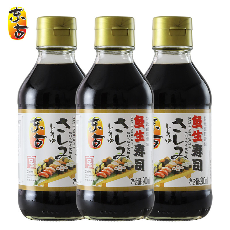 Donggu Fish Sushi Soy Sauce 200ml Cold Dish Dip Hand Roll Mustard Western Japanese Salmon Seasoned Seafood