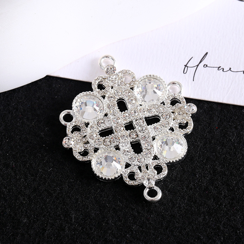New Mongolian Elements Full of Diamonds Mongolian Auspicious Knot Accessories Traditional Diamond Craft Fashion Accessories Manufacturer Wholesale