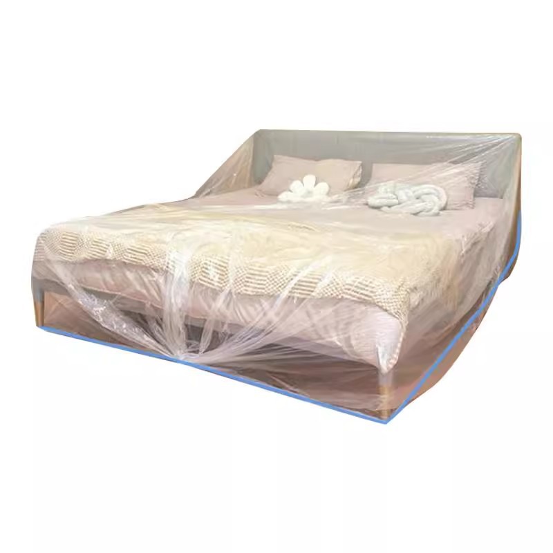 Disposable Elastic Dust-Proof Bed Cover Plus Sofa Furniture Protective Cover Decoration Plastic Protective Film Dust-Proof Film Dormitory